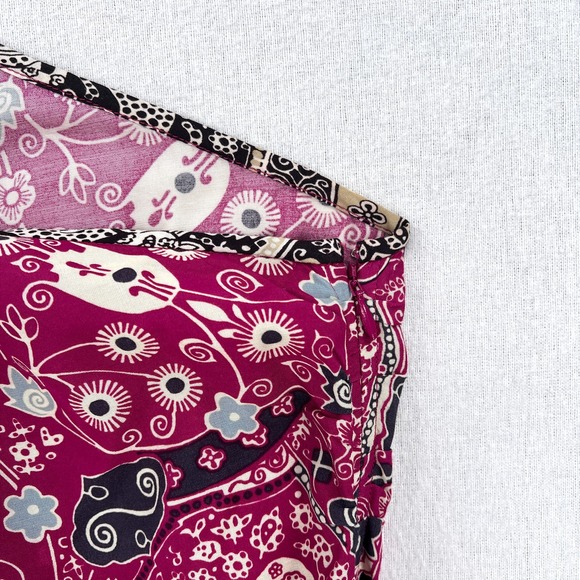 ISABEL MARANT ETOILE Carina Top Womens 40 Pink Printed One Shoulder Blouse - Picture 12 of 16